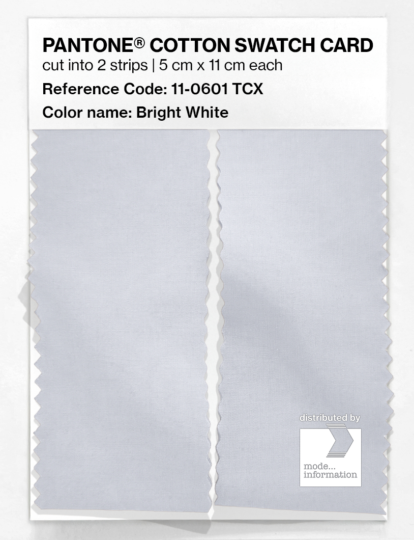 Product image 2 of the product “PANTONE® COTTON SWATCH CARD 11-0601 TCX Bright White ”