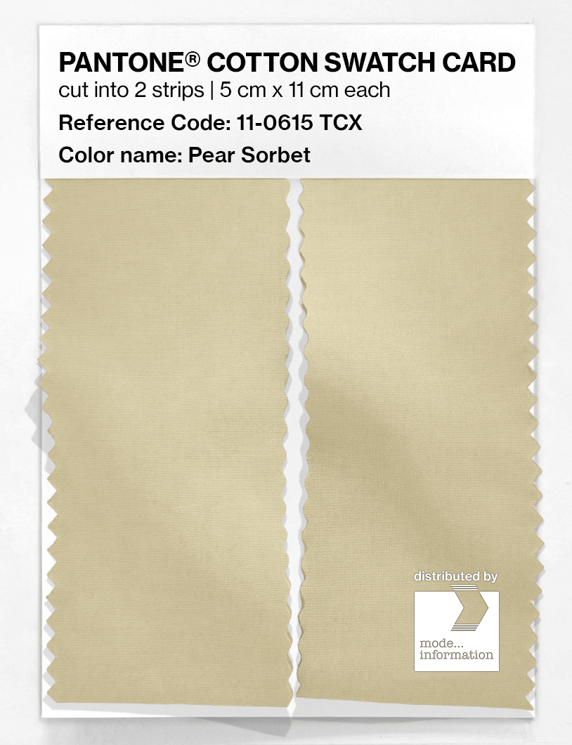 Artikelbild 2 des Artikels “PANTONE® COTTON SWATCH CARD 11-0615 TCX Pear Sorbet “