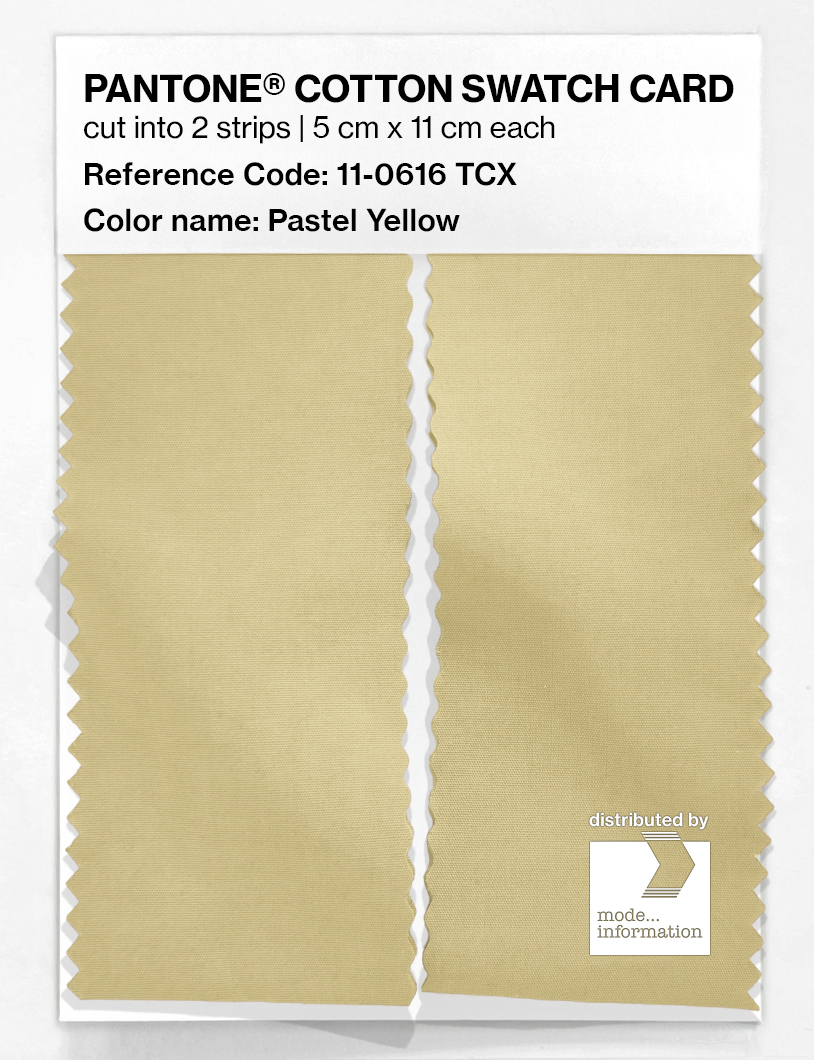 Artikelbild 2 des Artikels “PANTONE® COTTON SWATCH CARD 11-0616 TCX Pastel Yellow “
