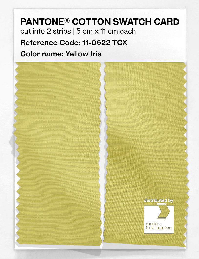 Product image 2 of the product “PANTONE® COTTON SWATCH CARD 11-0622 TCX Yellow Iris ”