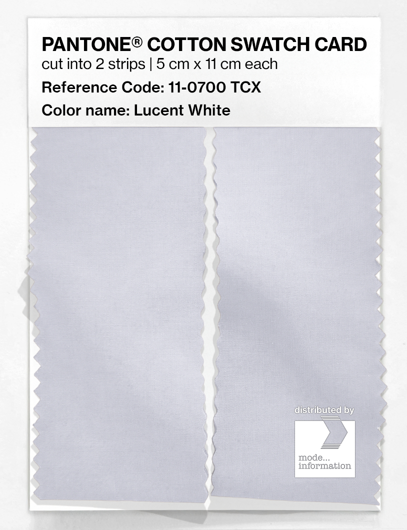 Product image 2 of the product “PANTONE® COTTON SWATCH CARD 11-0700 TCX Lucent White ”