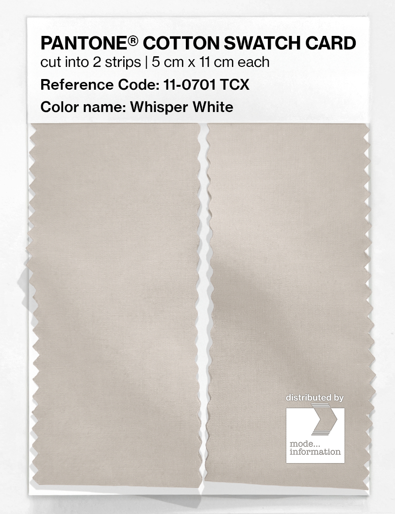 Artikelbild 2 des Artikels “PANTONE® COTTON SWATCH CARD 11-0701 TCX Whisper White “