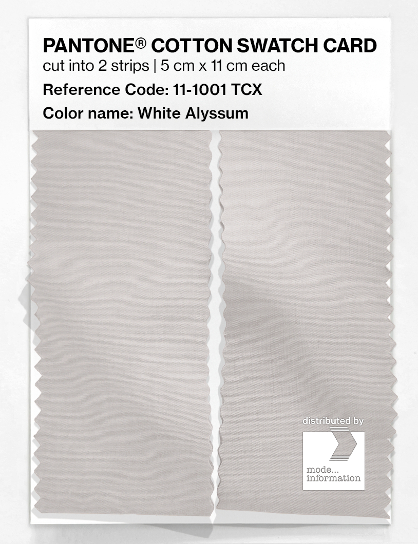 Artikelbild 2 des Artikels “PANTONE® COTTON SWATCH CARD 11-1001 TCX White Alyssum “