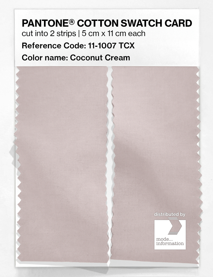Artikelbild 2 des Artikels “PANTONE® COTTON SWATCH CARD 11-1007 TCX Coconut Cream “