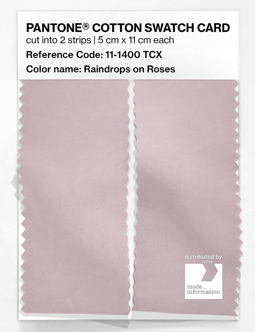 Artikelbild 2 des Artikels “PANTONE® COTTON SWATCH CARD 11-1400 TCX Raindrops on Roses “