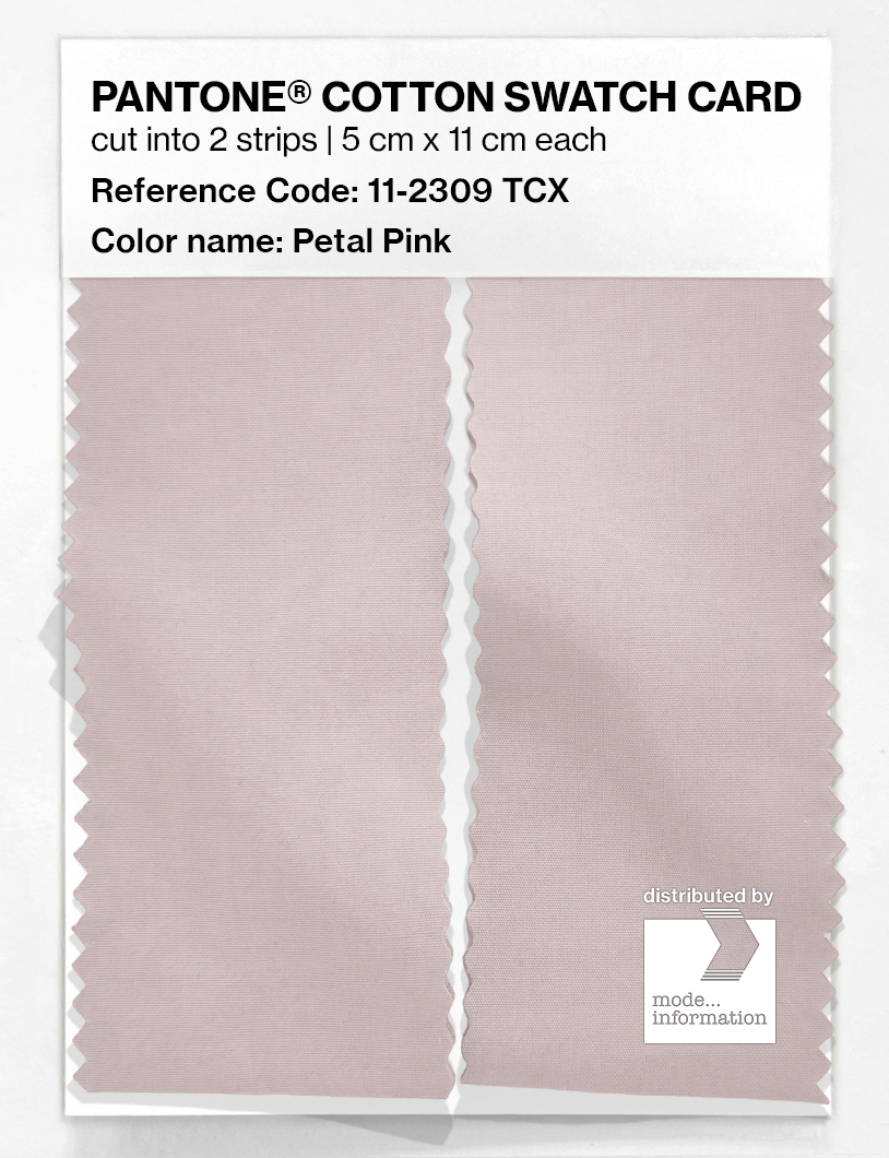 Product image 2 of the product “PANTONE® COTTON SWATCH CARD 11-2309 TCX Petal Pink ”