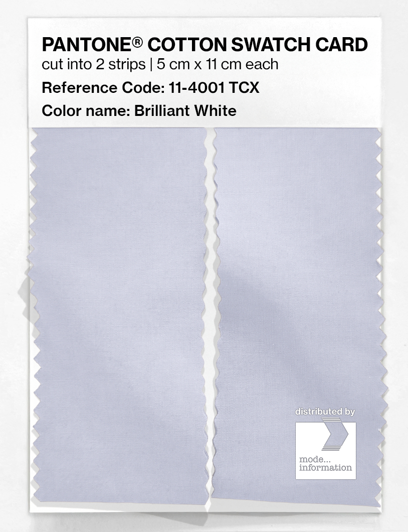 Artikelbild 2 des Artikels “PANTONE® COTTON SWATCH CARD 11-4001 TCX Brilliant White “
