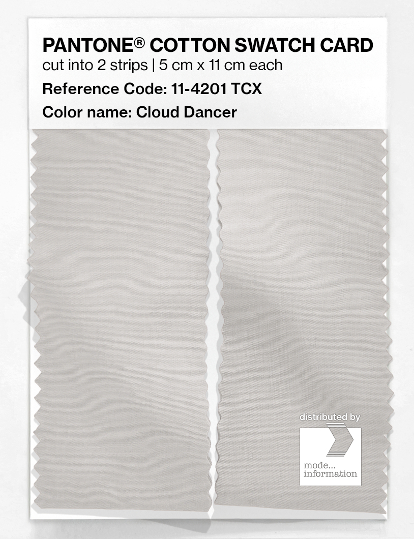 Artikelbild 2 des Artikels “PANTONE® COTTON SWATCH CARD 11-4201 TCX Cloud Dancer “