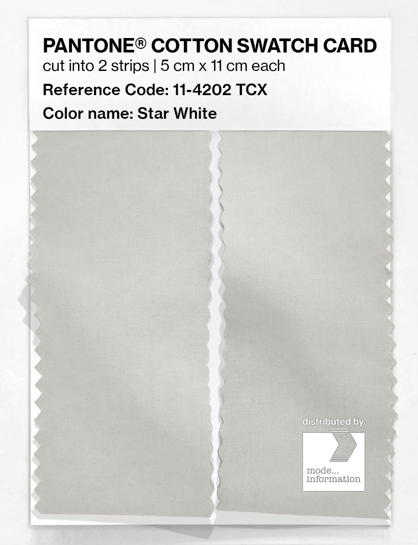 Artikelbild 2 des Artikels “PANTONE® COTTON SWATCH CARD 11-4202 TCX Star White “