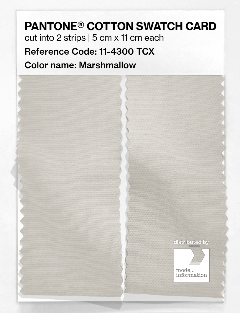 Artikelbild 2 des Artikels “PANTONE® COTTON SWATCH CARD 11-4300 TCX Marshmallow “