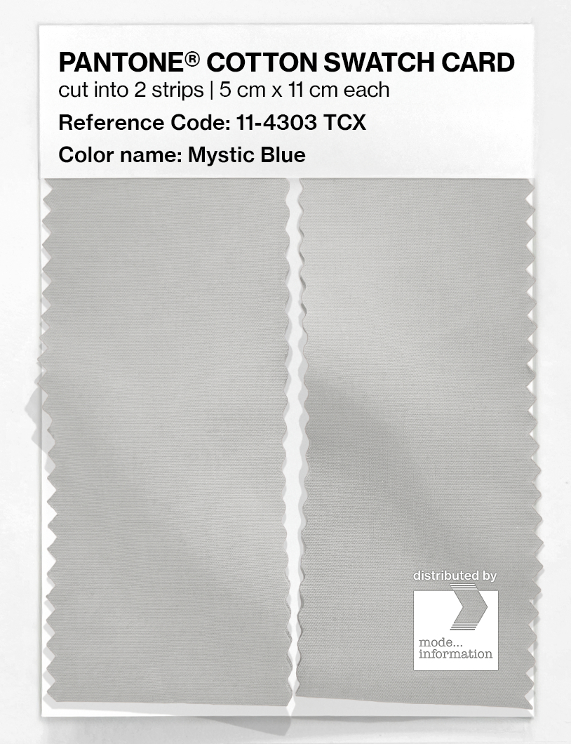 Product image 2 of the product “PANTONE® COTTON SWATCH CARD 11-4303 TCX Mystic Blue ”