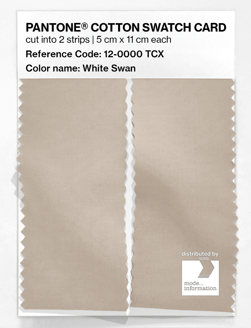 Artikelbild 2 des Artikels “PANTONE® COTTON SWATCH CARD 12-0000 TCX White Swan “