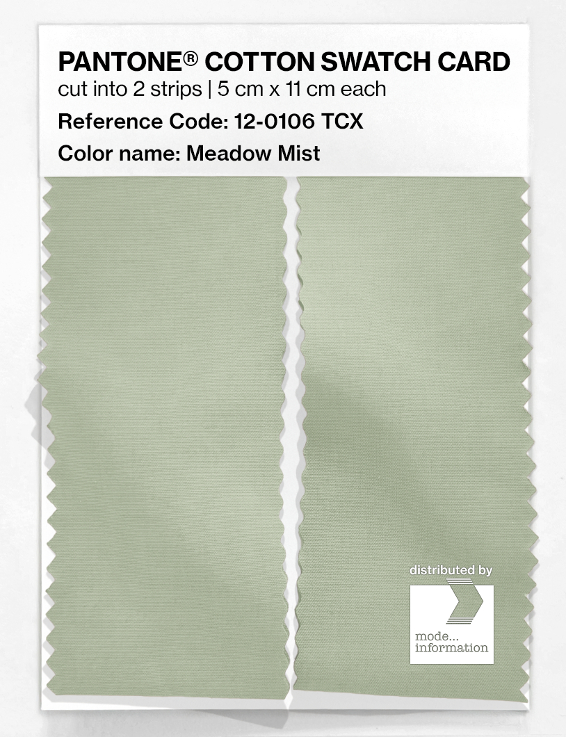 Artikelbild 2 des Artikels “PANTONE® COTTON SWATCH CARD 12-0106 TCX Meadow Mist “