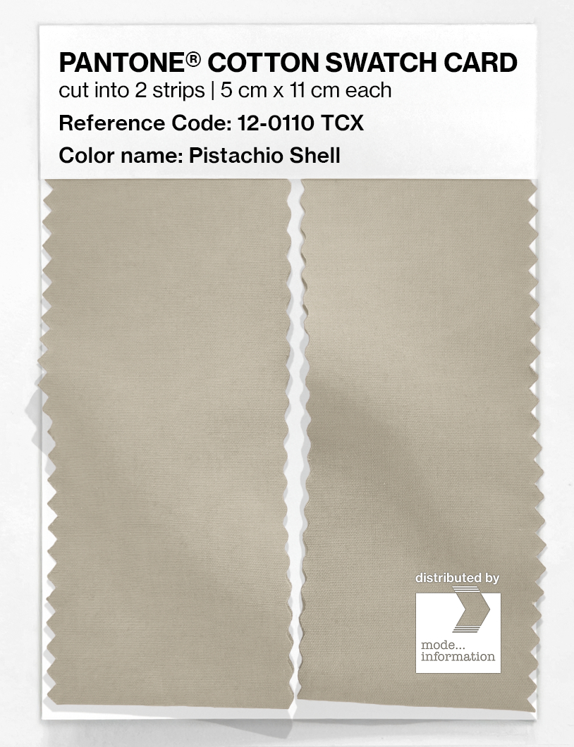 Artikelbild 2 des Artikels “PANTONE® COTTON SWATCH CARD 12-0110 TCX Pistachio Shell “