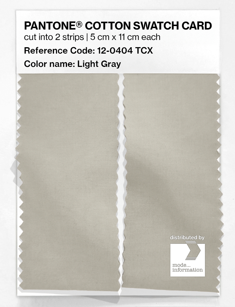 Artikelbild 2 des Artikels “PANTONE® COTTON SWATCH CARD 12-0404 TCX Light Gray “