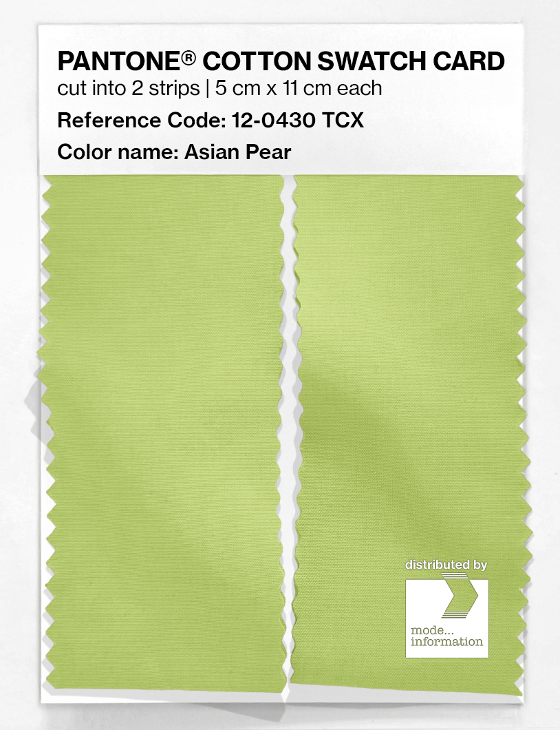 Artikelbild 2 des Artikels “PANTONE® COTTON SWATCH CARD 12-0430 TCX Asian Pear “