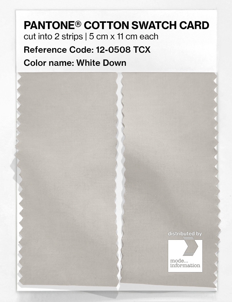 Artikelbild 2 des Artikels “PANTONE® COTTON SWATCH CARD 12-0508 TCX White Down “