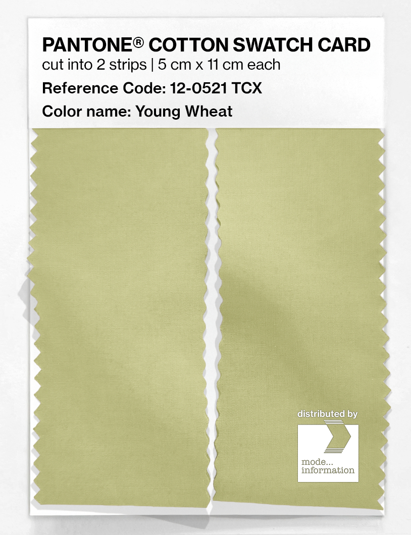 Product image 2 of the product “PANTONE® COTTON SWATCH CARD 12-0521 TCX Young Wheat ”