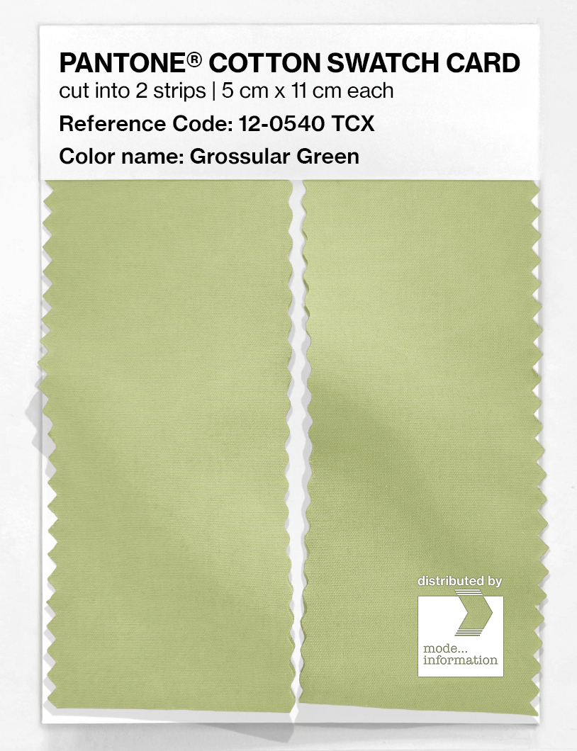 Artikelbild 2 des Artikels “PANTONE® COTTON SWATCH CARD 12-0540 TCX Grossular Green “