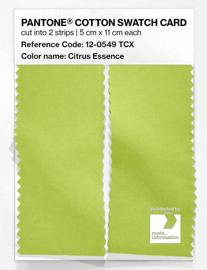 Artikelbild 2 des Artikels “PANTONE® COTTON SWATCH CARD 12-0549 TCX Citrus Essence “