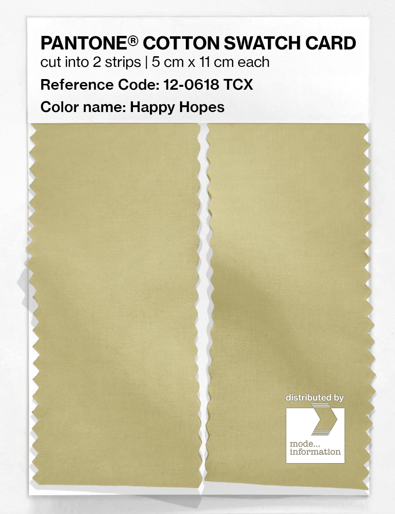 Artikelbild 2 des Artikels “PANTONE® COTTON SWATCH CARD 12-0618 TCX Happy Hopes “
