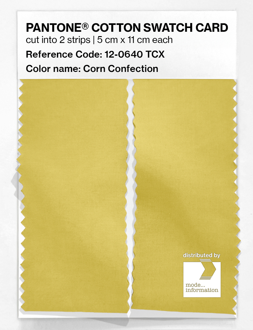 Artikelbild 2 des Artikels “PANTONE® COTTON SWATCH CARD 12-0640 TCX Corn Confection “