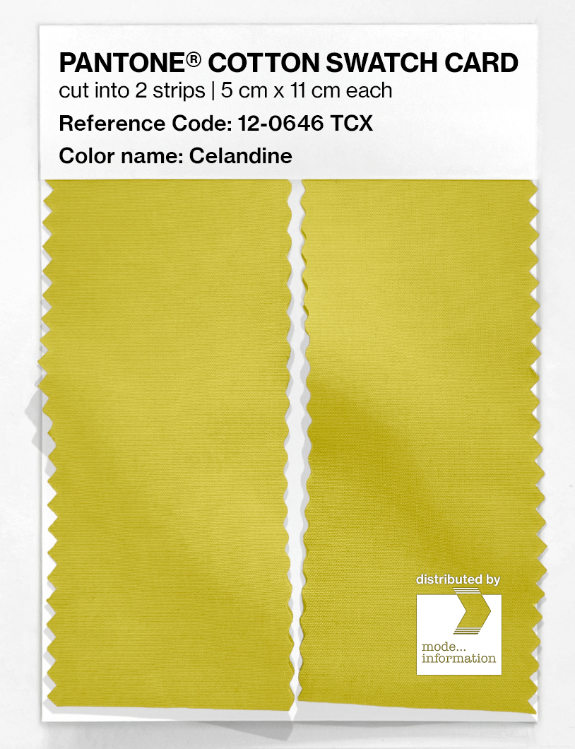 Artikelbild 2 des Artikels “PANTONE® COTTON SWATCH CARD 12-0646 TCX Celandine “