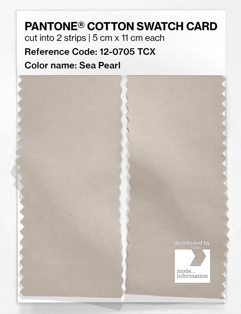 Artikelbild 2 des Artikels “PANTONE® COTTON SWATCH CARD 12-0705 TCX Sea Pearl “