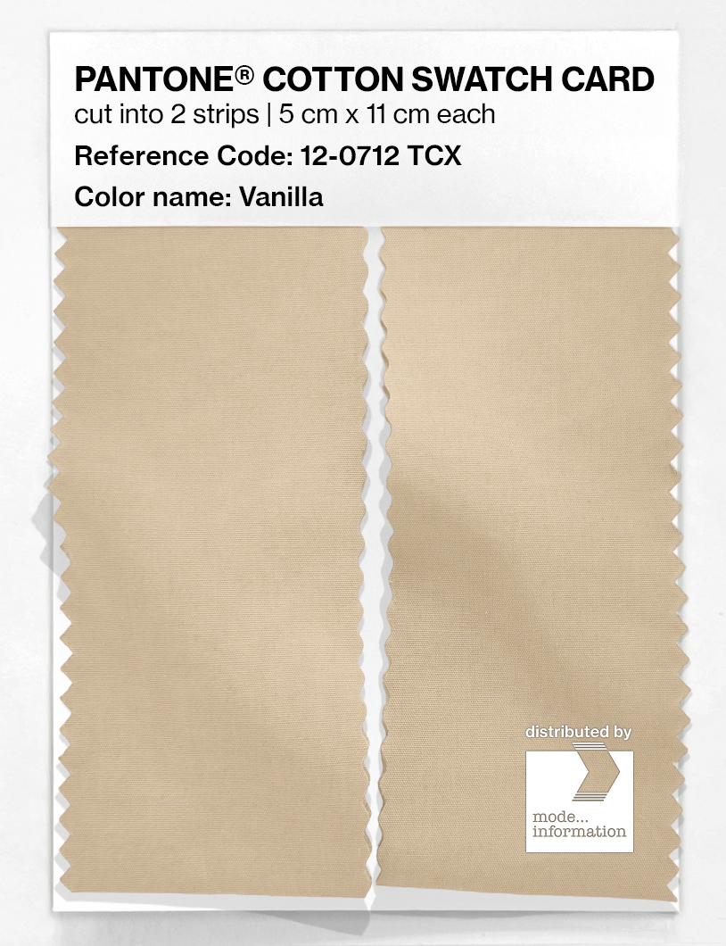 Artikelbild 2 des Artikels “PANTONE® COTTON SWATCH CARD 12-0712 TCX Vanilla “