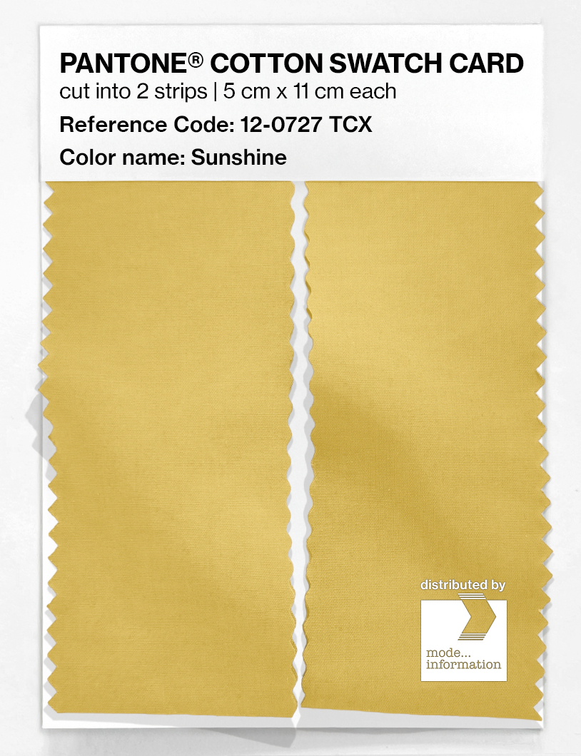 Artikelbild 2 des Artikels “PANTONE® COTTON SWATCH CARD 12-0727 TCX Sunshine “
