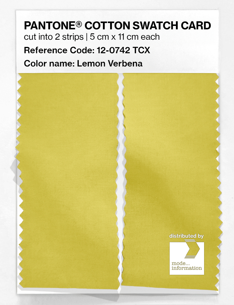 Artikelbild 2 des Artikels “PANTONE® COTTON SWATCH CARD 12-0742 TCX Lemon Verbena “