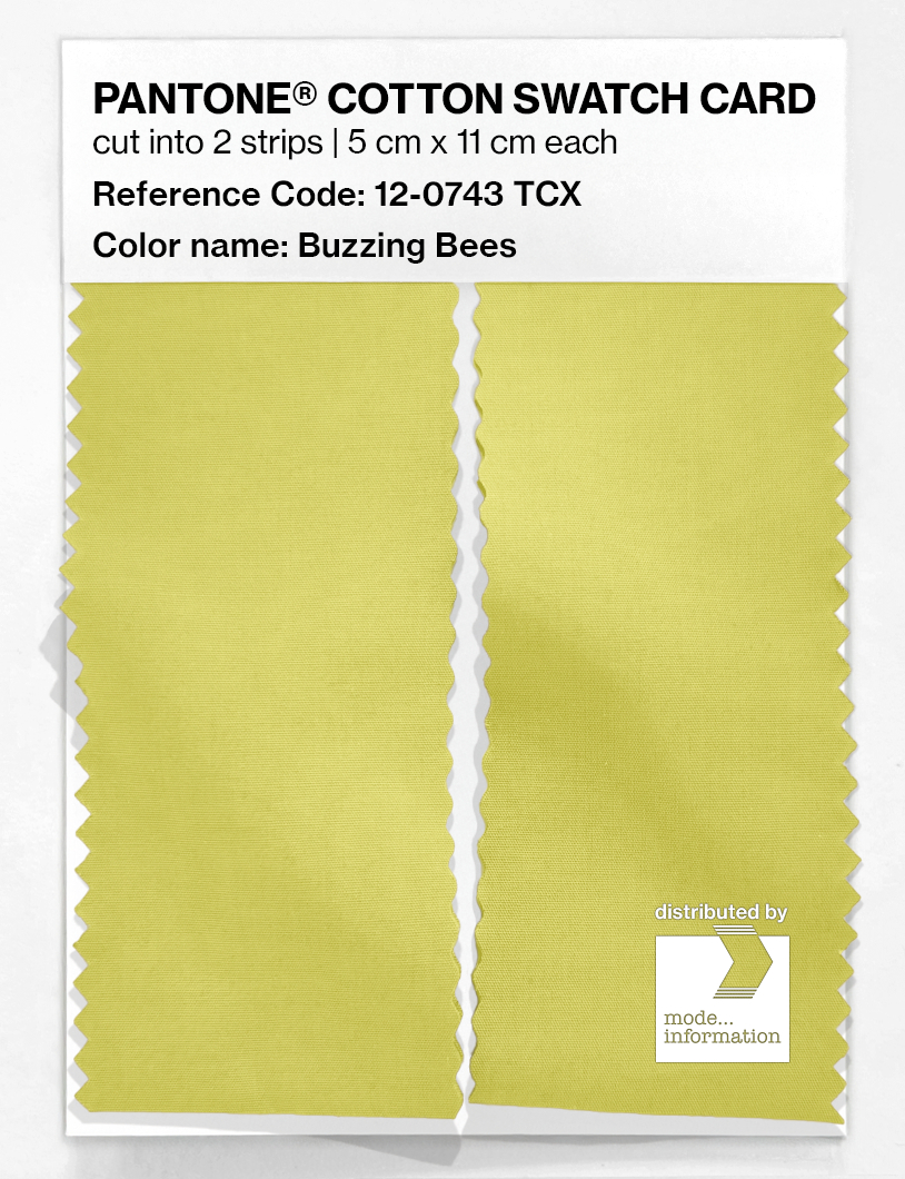 Artikelbild 2 des Artikels “PANTONE® COTTON SWATCH CARD 12-0743 TCX Buzzing Bees “