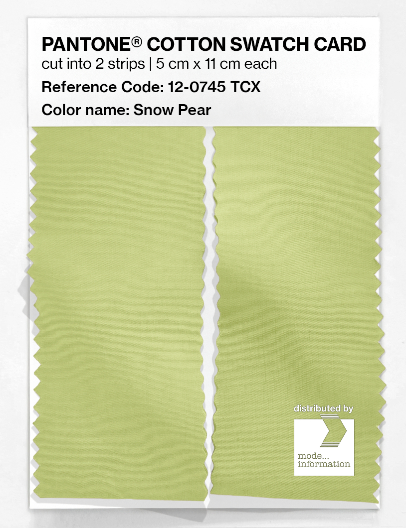 Artikelbild 2 des Artikels “PANTONE® COTTON SWATCH CARD 12-0745 TCX Snow Pear “