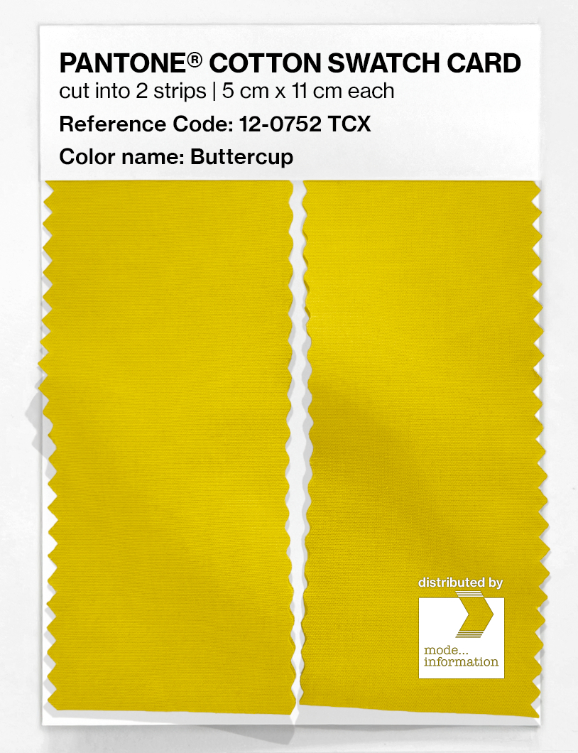 Artikelbild 2 des Artikels “PANTONE® COTTON SWATCH CARD 12-0752 TCX Buttercup “
