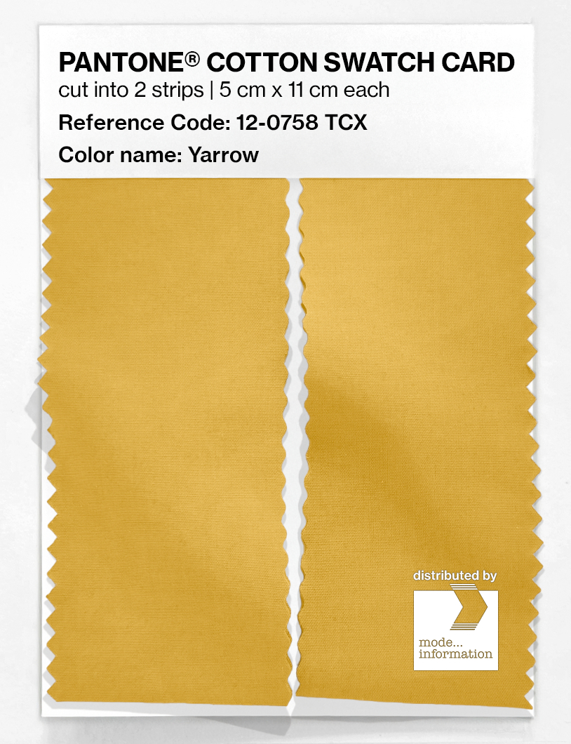 Product image 2 of the product “PANTONE® COTTON SWATCH CARD 12-0758 TCX Yarrow ”