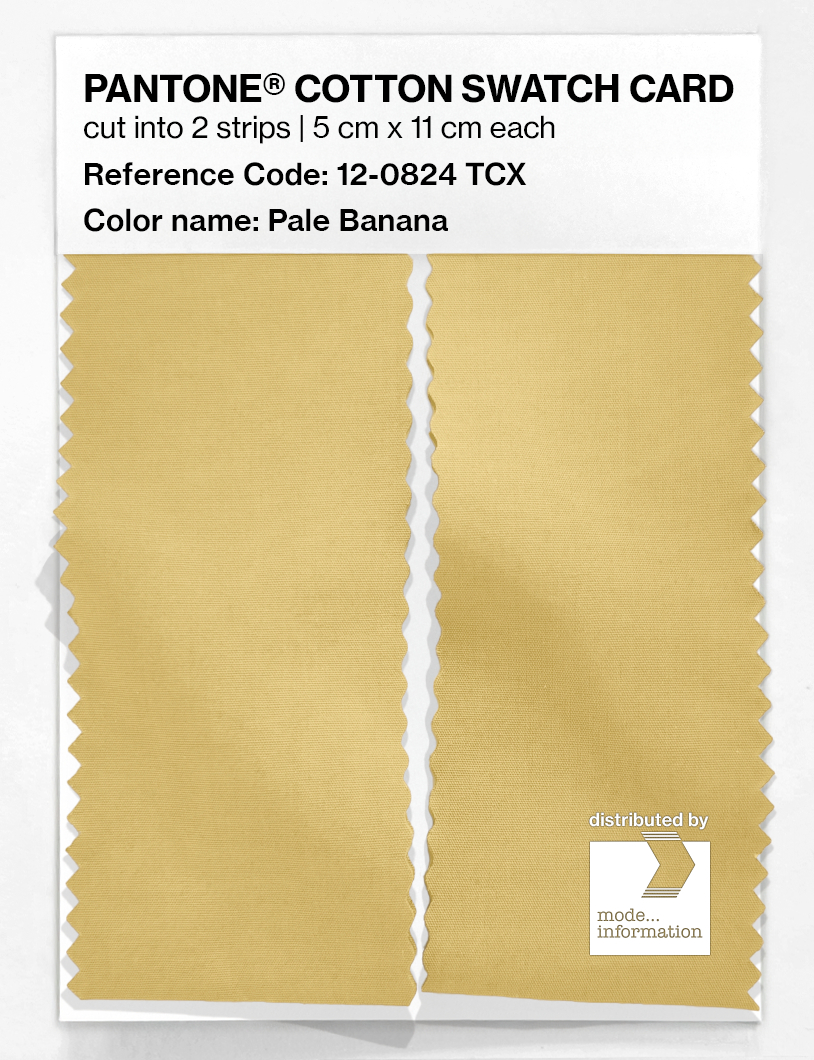 Artikelbild 2 des Artikels “PANTONE® COTTON SWATCH CARD 12-0824 TCX Pale Banana “