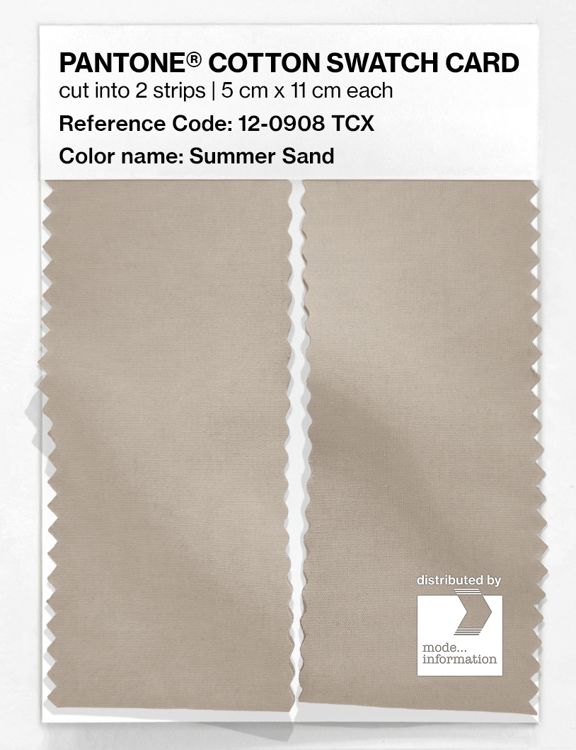 Artikelbild 2 des Artikels “PANTONE® COTTON SWATCH CARD 12-0908 TCX Summer Sand “
