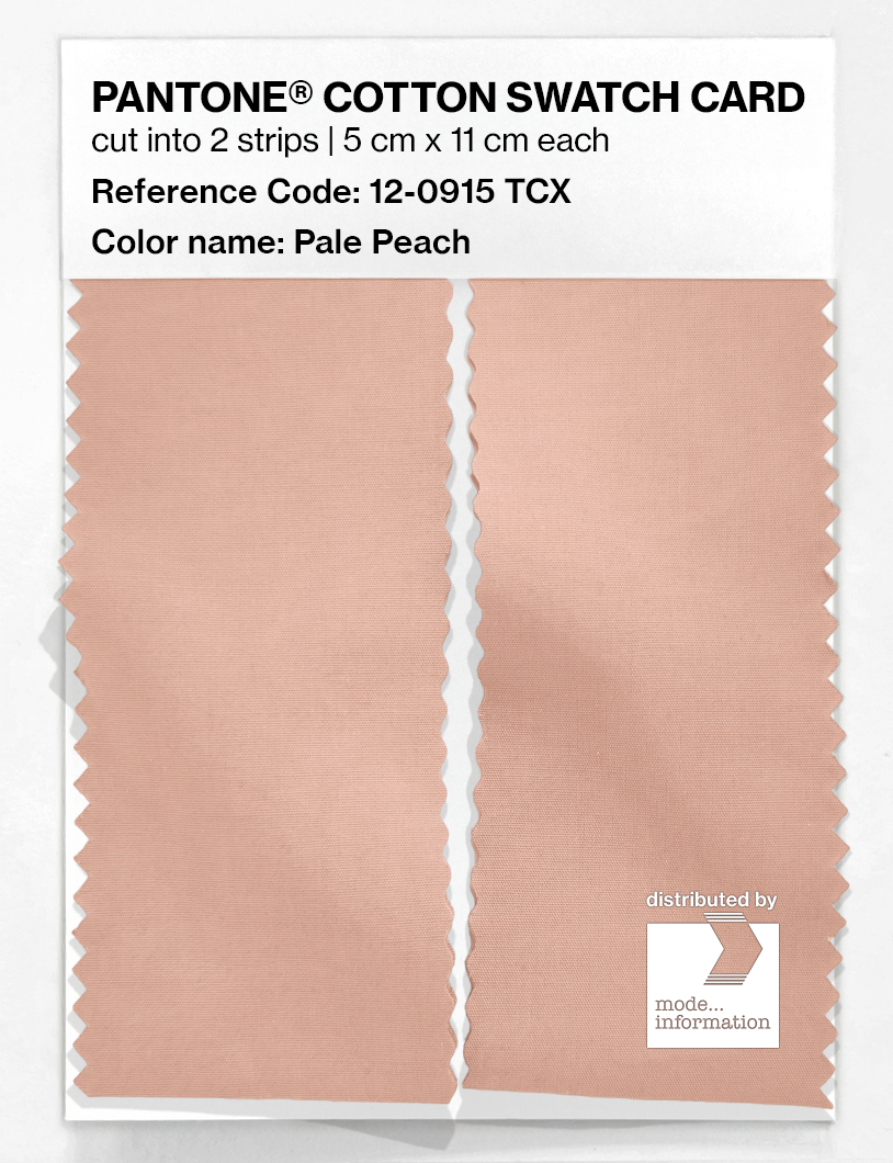 Product image 2 of the product “PANTONE® COTTON SWATCH CARD 12-0915 TCX Pale Peach ”