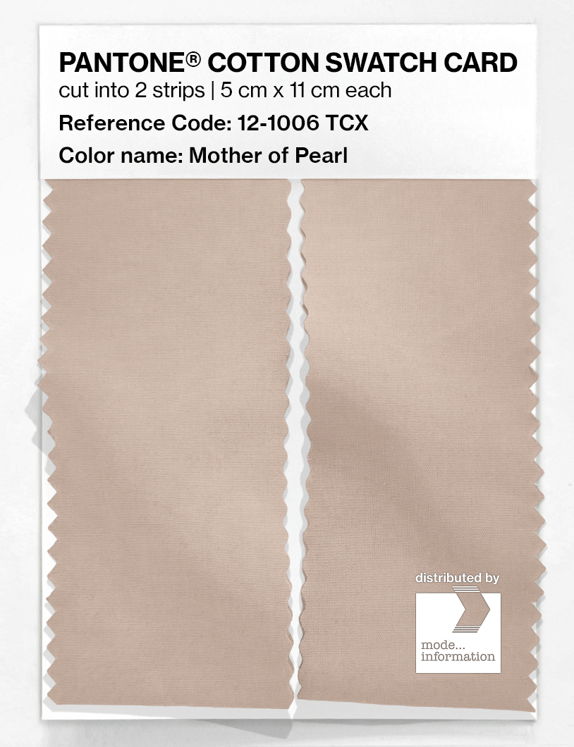 Artikelbild 2 des Artikels “PANTONE® COTTON SWATCH CARD 12-1006 TCX Mother of Pearl “