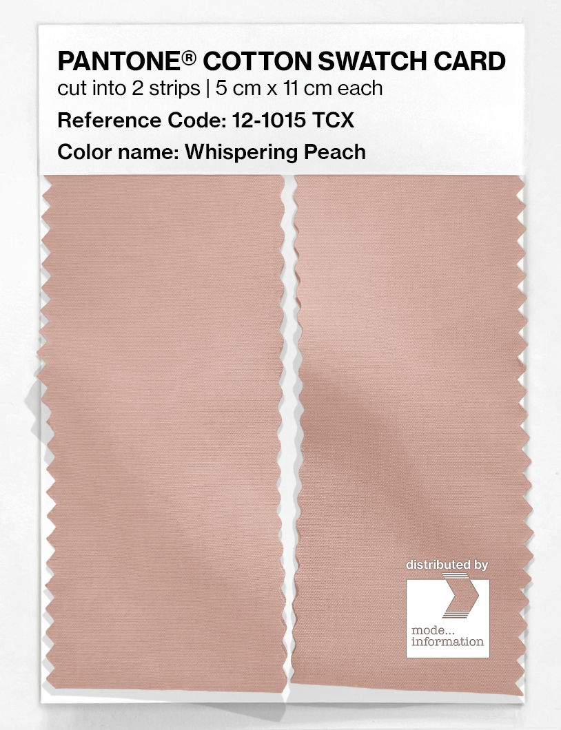 Artikelbild 2 des Artikels “PANTONE® COTTON SWATCH CARD 12-1015 TCX Whispering Peach “