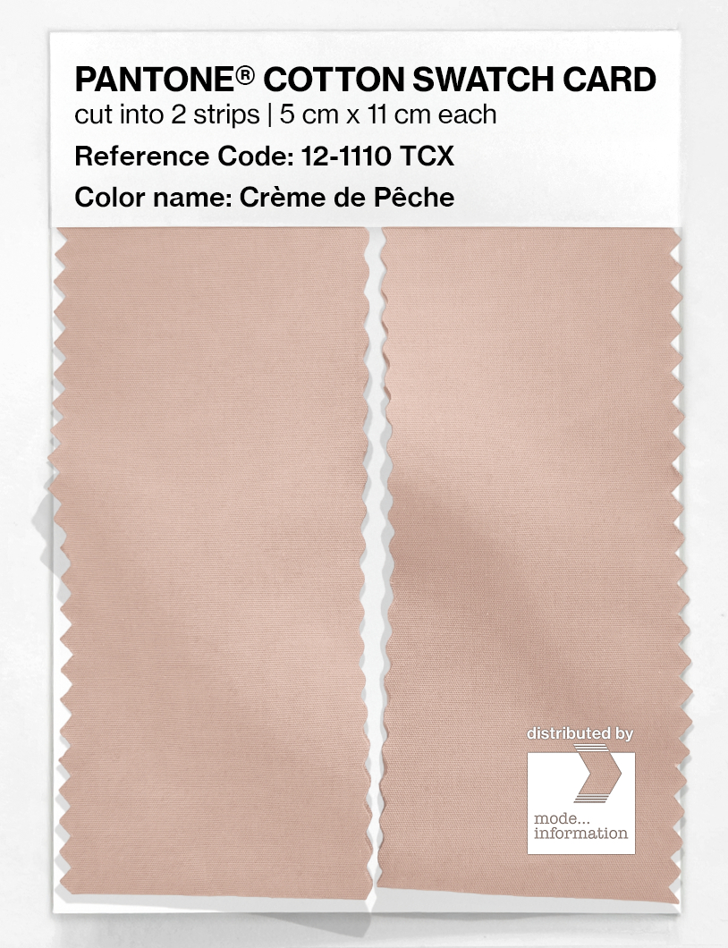 Artikelbild 2 des Artikels “PANTONE® COTTON SWATCH CARD 12-1110 TCX Crème de Pêche “