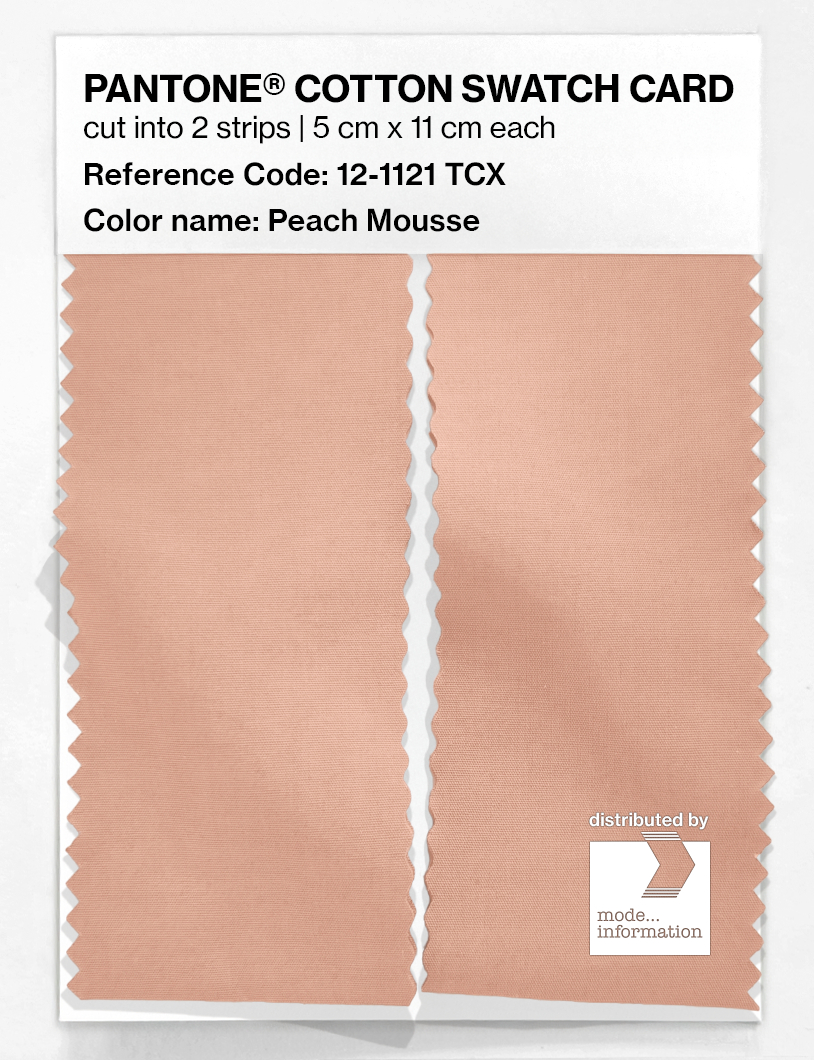 Artikelbild 2 des Artikels “PANTONE® COTTON SWATCH CARD 12-1121 TCX Peach Mousse “