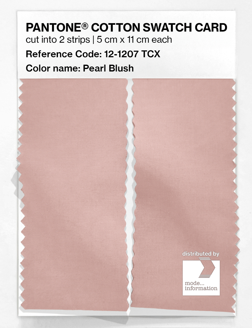 Product image 2 of the product “PANTONE® COTTON SWATCH CARD 12-1207 TCX Pearl Blush ”