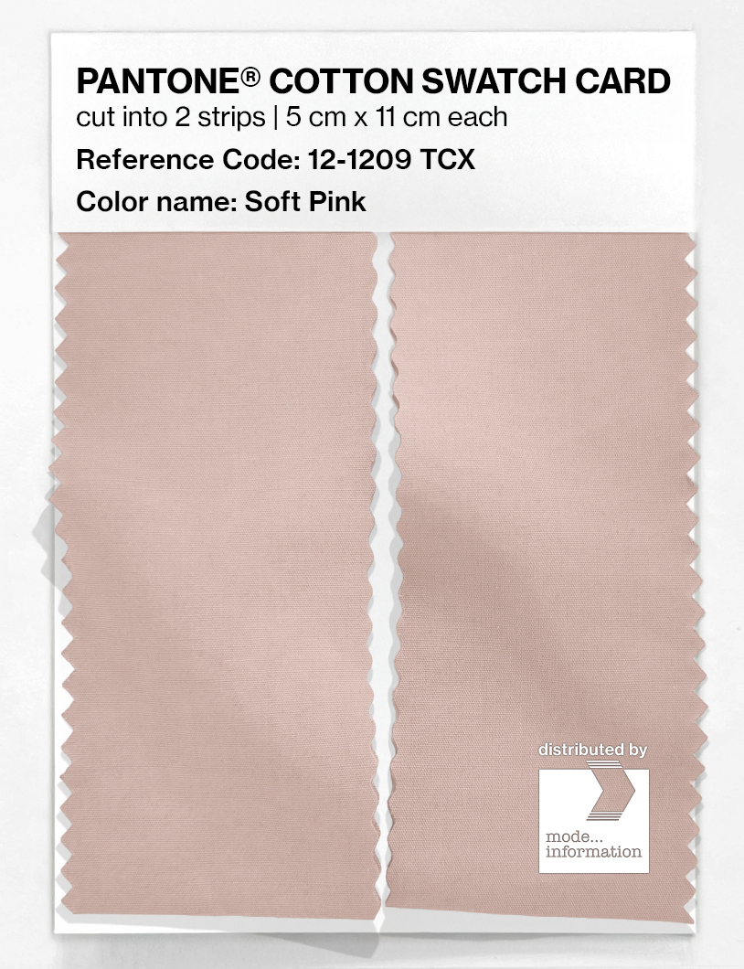 Artikelbild 2 des Artikels “PANTONE® COTTON SWATCH CARD 12-1209 TCX Soft Pink “
