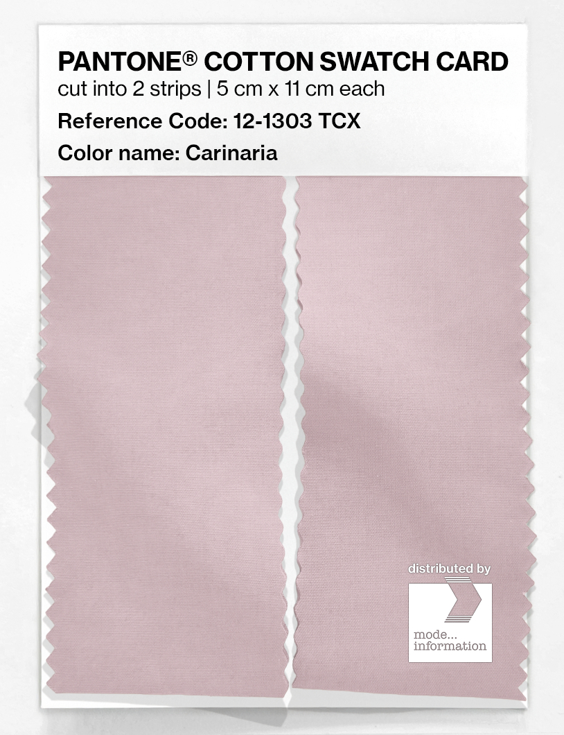 Product image 2 of the product “PANTONE® COTTON SWATCH CARD 12-1303 TCX Carinaria ”
