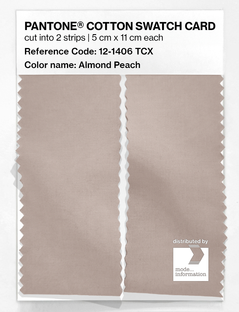Artikelbild 2 des Artikels “PANTONE® COTTON SWATCH CARD 12-1406 TCX Almond Peach “