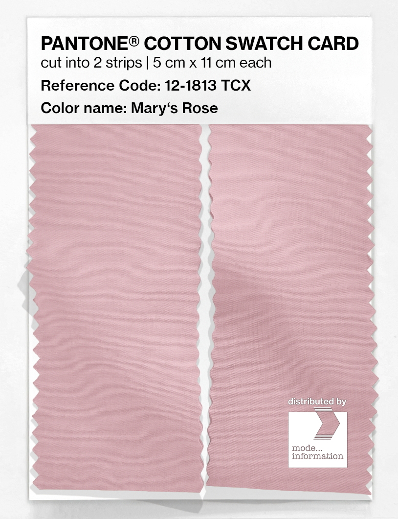 Artikelbild 2 des Artikels “PANTONE® COTTON SWATCH CARD 12-1813 TCX Mary's Rose “