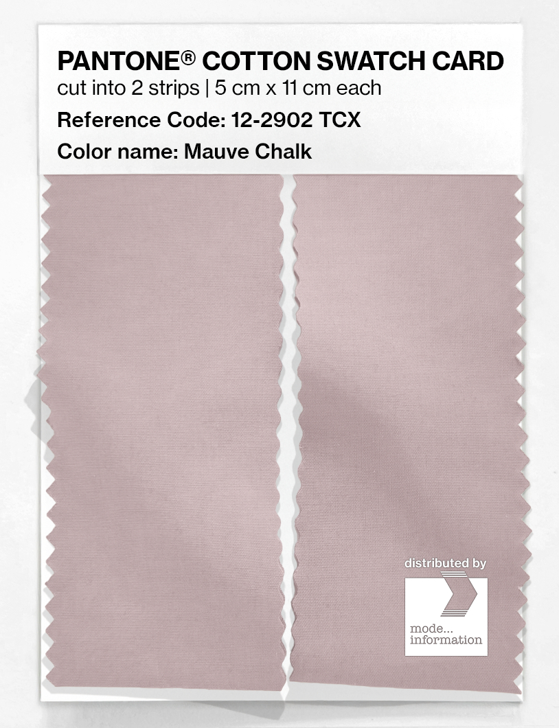 Product image 2 of the product “PANTONE® COTTON SWATCH CARD 12-2902 TCX Mauve Chalk ”