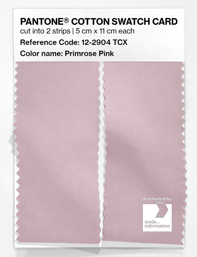 Product image 2 of the product “PANTONE® COTTON SWATCH CARD 12-2904 TCX Primrose Pink ”