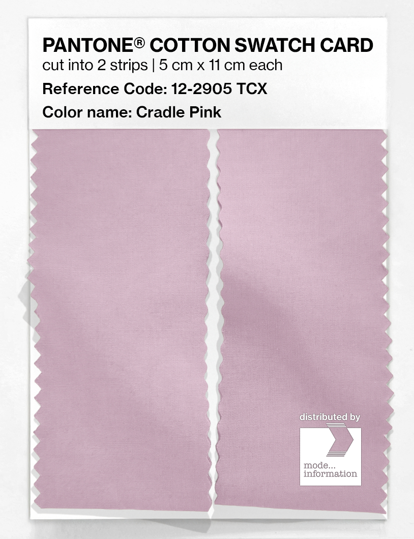 Product image 2 of the product “PANTONE® COTTON SWATCH CARD 12-2905 TCX Cradle Pink ”